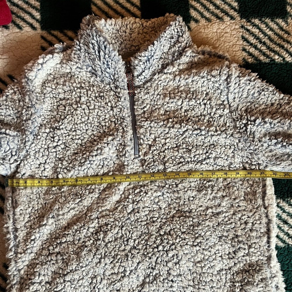 Weatherproof Vintage Women’s Blue Cozy Sherpa Quarter Zip Pullover - Picture 11 of 16